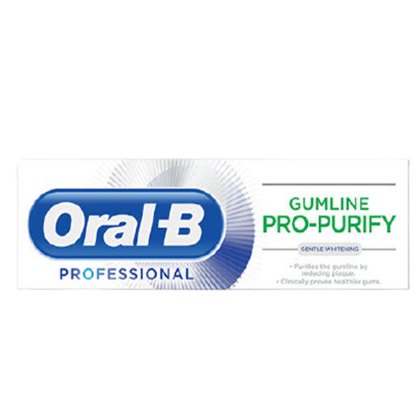 خمیر دندان اورل بی سری Gumline Pro-Purify مدل Gentle Whitening حجم 75 میلی لیتر